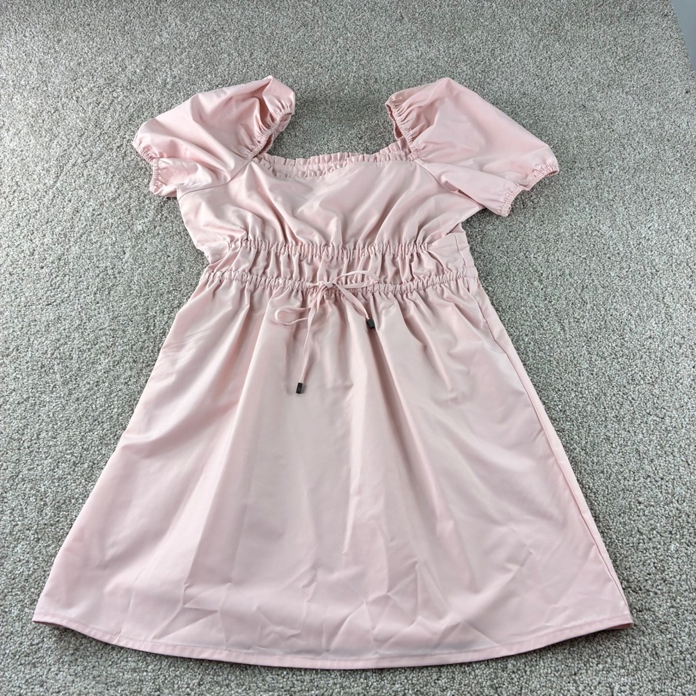 NWT LDT by Alex + Michael Roccin New‎ Blush Puff Sleeve Mini Dress Womens Size 6
